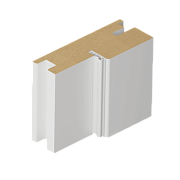 ДЕТАЛЬ КОРОБА КОМПЛАНАРНАЯ Vinyl 77х32х2070 белый с уплотнителем 